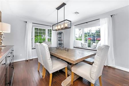 Formal Dining with Bay Window